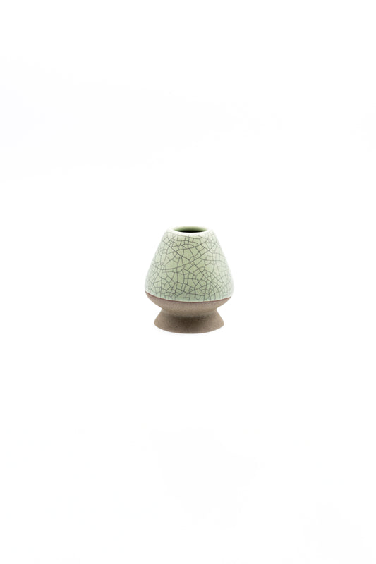 Support à chasen vert raku